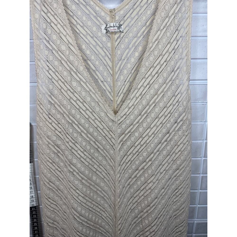 Intimately Free People Cream Lace Low Waisted Mini Dress Women’s - Picture 3 of 7